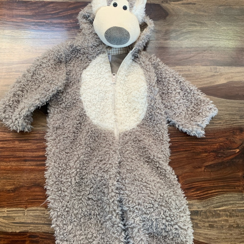 Adorable Gray wolf Kids Costume